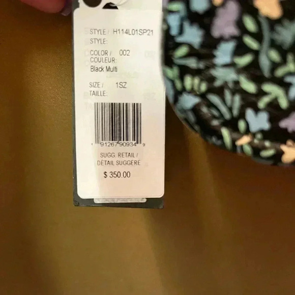 NWT Marc Jacobs Softshot Crossbody Bag Black Multi Floral - Picture 8 of 8